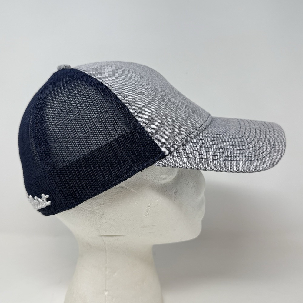 Titleist Small Offset Logo Red Sky Golf Tour Hat Mesh Flex Fitted Cap M/L Blue - Picture 3 of 13
